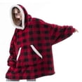 thumbnail image 5 of Pijama de vellón, manta de televisión cálida, camisón a prueba de frío para exteriores, vestido para parejas, ropa cálida de vellón, 5 of 5