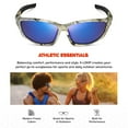 thumbnail image 2 of Sport Wrap Around Polarized Sunglasses for Men Women Running Driving Fishing UV400 Sun Glasses, 2 of 7
