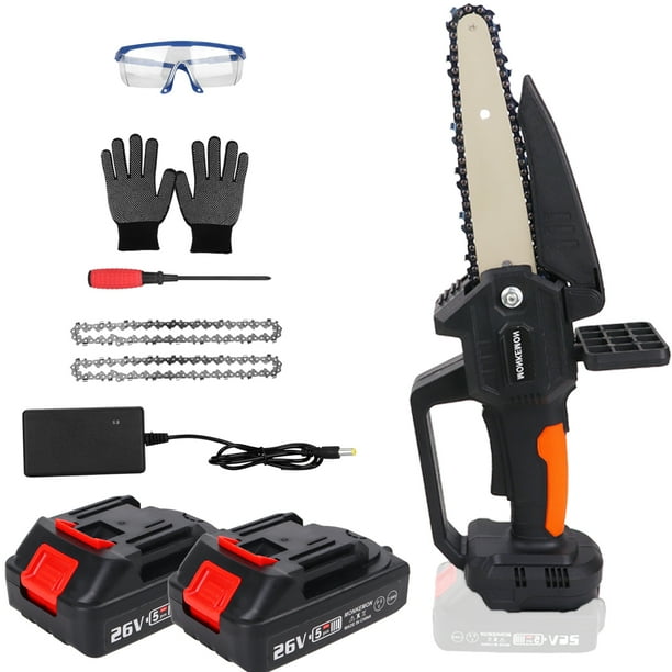 Monkemon Mini Chainsaws, 6Inch Battery Chainsaws, Electric Handsaws