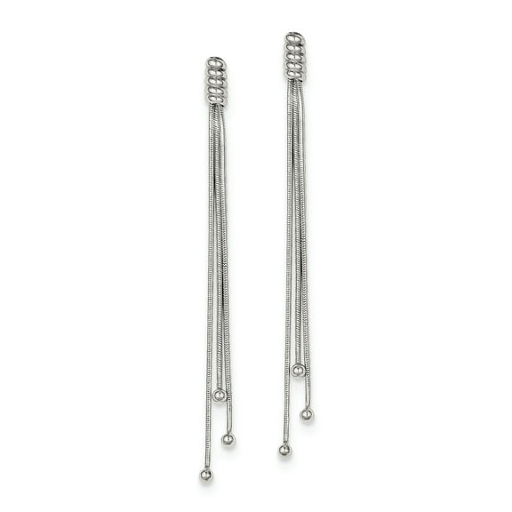 Primal Silver Sterling Silver Wind Chime Dangle Post Earrings