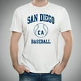 thumbnail image 2 of San Diego Classic Baseball Arch Basic Cotton T-Shirt - 3X-Large - White, 2 of 6