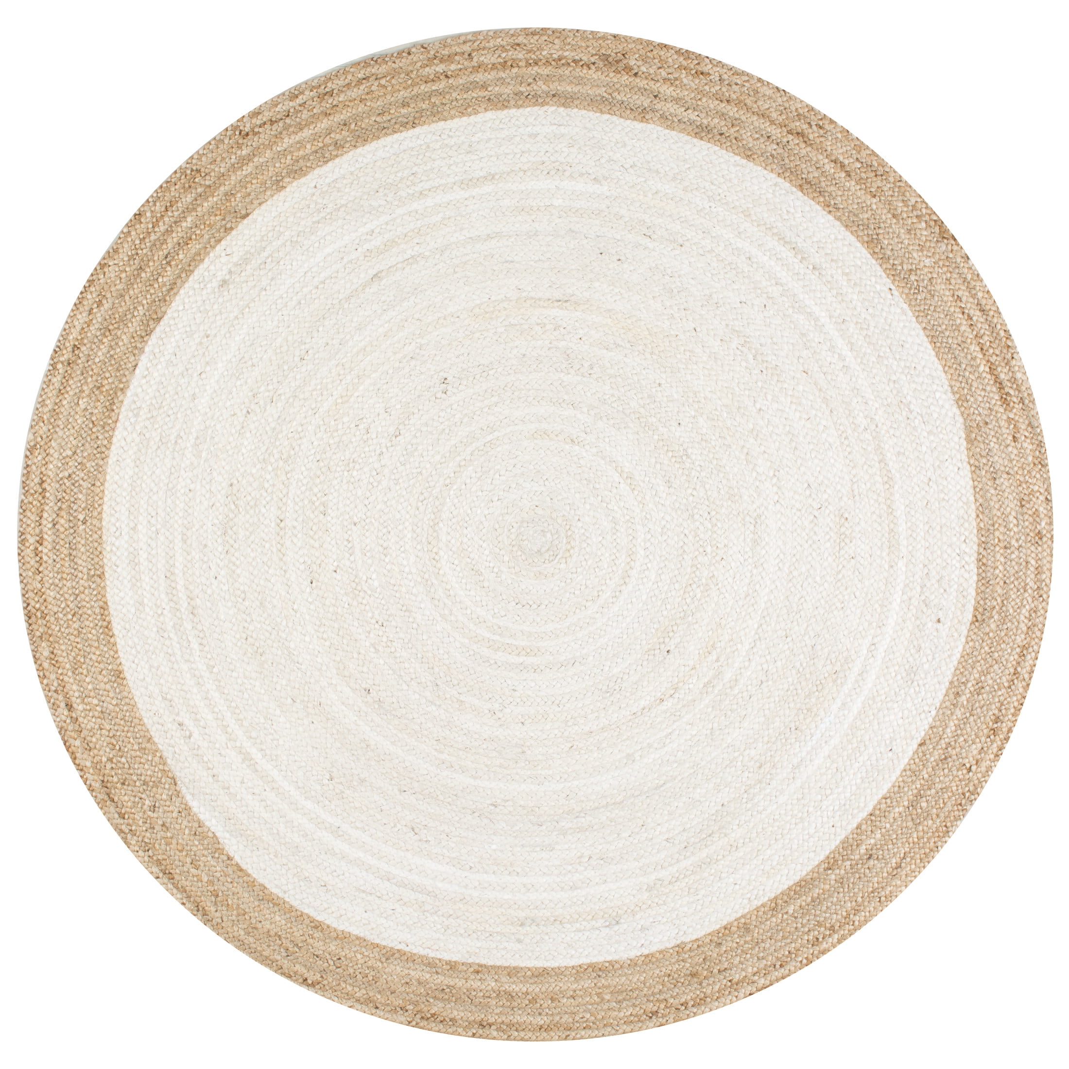 nuLOOM Eleonora Casual Jute Area Rug, 8', Round, Eleonora White