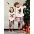thumbnail image 3 of WIBACKER Kids Christmas Plaid Reindeer Pajamas Long Sleeve Holiday Pjs Set Toddler Boys Girls Xmas Jammies 2-14 Years, 3 of 10