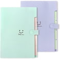 thumbnail image 1 of Expanding File Folders Pockets Letter Size/A4 Paper Accordion Document Organizer for School Office, 2 Pack, 1 of 5