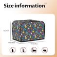 thumbnail image 5 of Haiem Cartoon Space Print Toaster Covers 2 Slice Wide Slot,Bread Dust Cover & Fingerprint Protection,Bread Machine Cover,Appliance Covers, 5 of 7