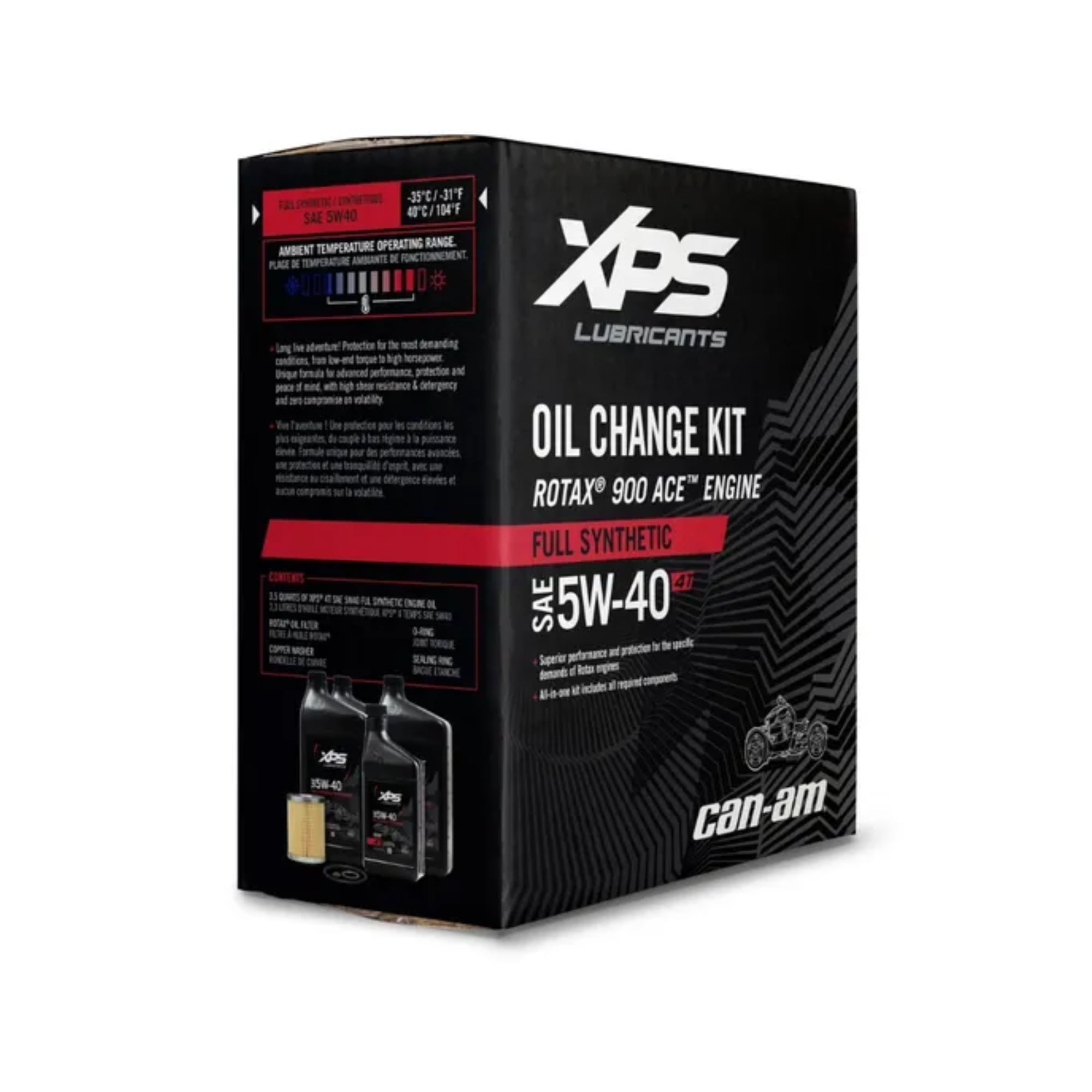 Sea-Doo, OEM Ryker 4T 5W-40 Full Synthetic Oil Change Kit, 9779491
