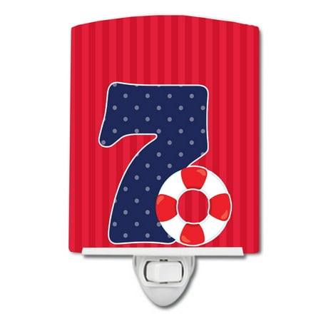 

Caroline s Treasures BB8878CNL Nautical Month 7 Ceramic Night Light 6x4x3 multicolor