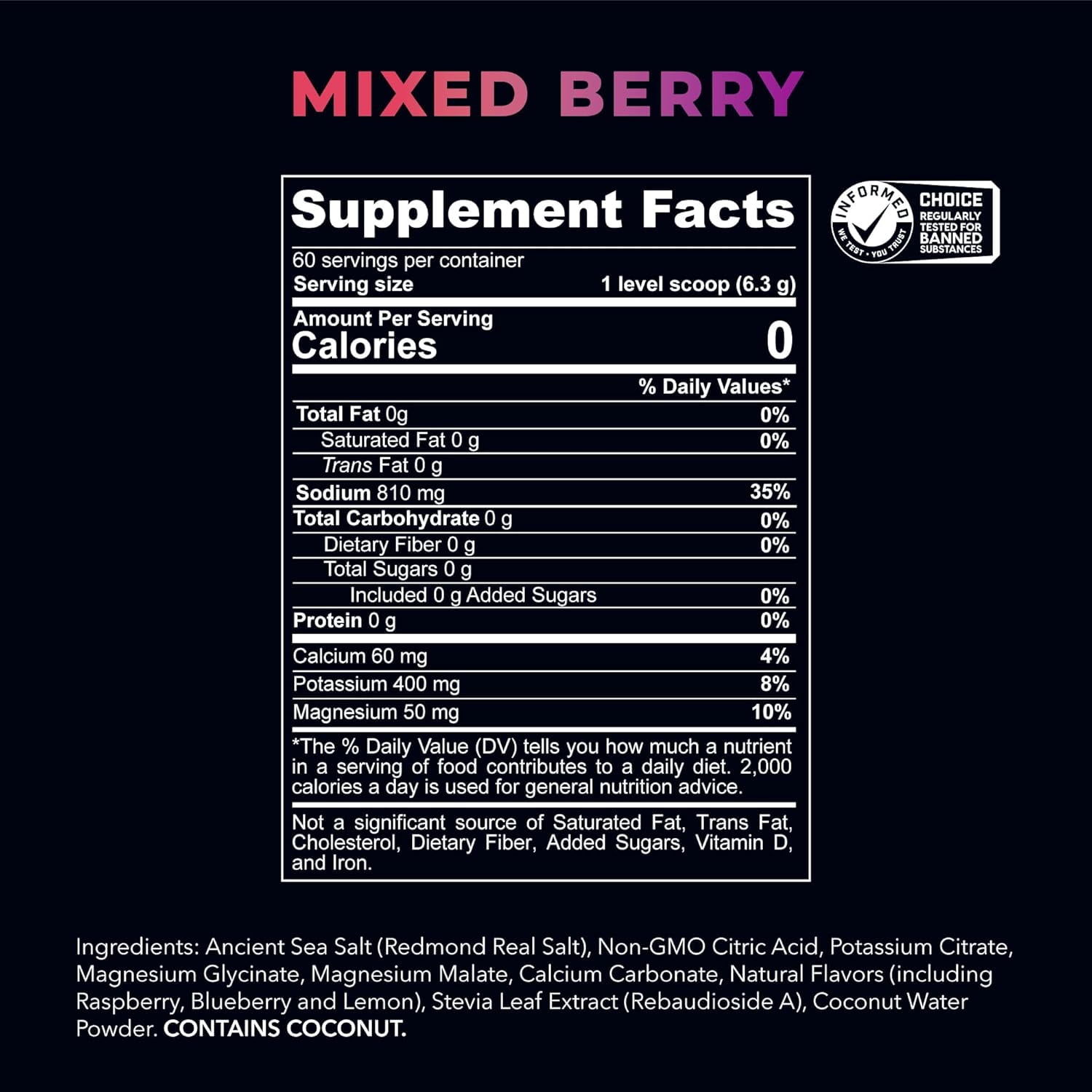 Redmond Relyte Mixed Berry 13.4 Oz
