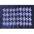 thumbnail image 1 of Ahgly Company Indoor Rectangle Abstract Blue Modern Area Rugs, 2' x 4', 1 of 4