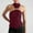 Red, variant on Women's Fashion Tops Casual Sleeveless High Neck Tank Top with Metal Ring Detail for Daily Wear Vacation Spring Summer Fall Sleep Camisole Camisole Women Stretch Bills Top Women Top Women