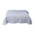 thumbnail image 2 of Linnome Animals Peaches Printed Summer Quilt Washed Cotton Soft Breathable Machine Washable for Spring Fall 59x39.3in Blue#01, 2 of 6