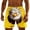 Yellow, variant on COSFO Funny Animal Print Swim Trunks for Men Casual Beach Summer Board Shorts Elastic Waist Relaxed Fit Drawstring with Pockets Swimming Bathing Suits