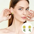 Daisy Flower Little Light Luxury Earrings High End Sense Earrings