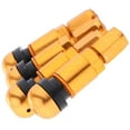 thumbnail image 1 of tredstone 4 Pcs Car Tubeless Wheel Dust Caps Tire Valve Stems Golden + Black, 1 of 9