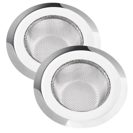 2 Packs Kitchen Sink Strainer Large Wide Rim 4 5 Diameter Stainless Steel Drain Cover Anti Clogging Mesh Drain Strainer For Kitchen Sinks Drain