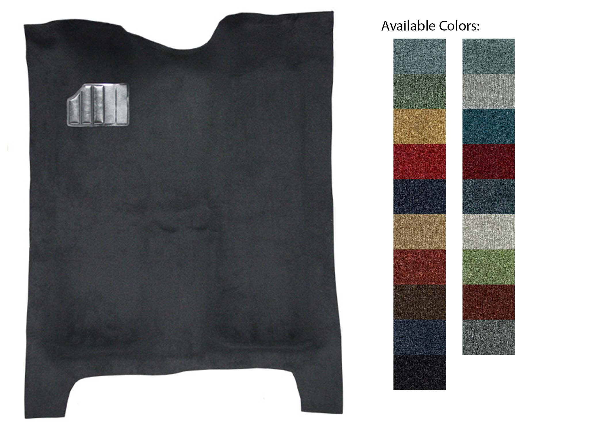 19781987 Chevrolet El Camino Pass Area 7295 Medium Doeskin Cutpile Carpet Kit