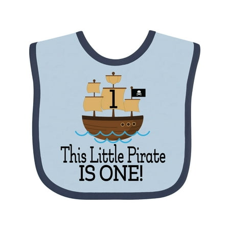 

Inktastic Pirate 1st Birthday Party Gift Baby Boy Bib