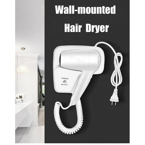 Hotel Bathroom Home Bathroom Hair Dryer Dry Skin Hanging Wall Mount Hair Dryer