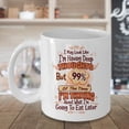 thumbnail image 3 of I'm Thinking About What I'm Going To Eat Later Funny 8 Hour Diet Plan Themed Quotes Coffee & Tea Gift Mug Cup And Utensils For Dieting Men & Weight Loss Conscious Women, 3 of 4
