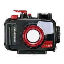 OM SYSTEM PT-059 Underwater Camera Housing for TG-6 and TG-7 Cameras for Underwater Photography (Red and Black)