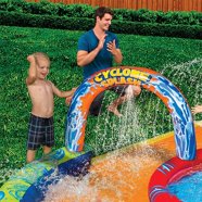 Banzai Double Drop Raceway - Big Inflatable Outdoor Backyard Water ...
