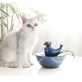 thumbnail image 2 of Advanced Porcelain Cat Dog Pet Auto Circulating Water Dispenser Fountain Bowl Drinker Home 17.5*15.0CM, 2 of 10