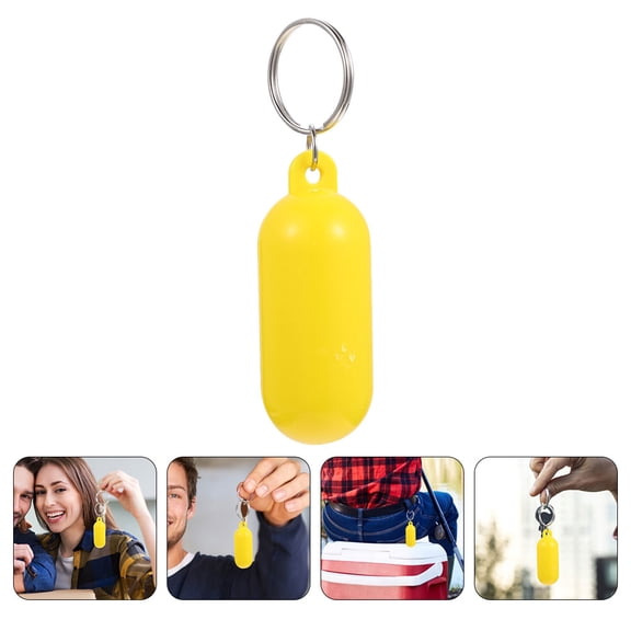 HOMEMAXS Aqua Floating Keychain Pendant 9.00X2.50X2.50CM Yellow