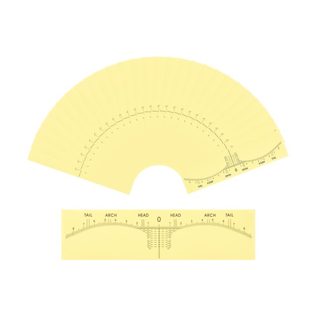 50PCS Eyebrow Ruler Sticker Disposable Eyebrow Stencil Microblading Ruler Eyebrow Shape Kit for Microblading Supplies