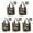 Autumn Halloween Scene-1, variant on 5 Pack Foldable Shopping Bag,Bat Silhouette Halloween Pattern Reusable Grocery Bags with Pockets,Large Reusable Tote Bags with Handles Waterproof & Lightweight