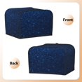 thumbnail image 3 of Xecao Sparkling Blue Glitter Print 4 Slice Toaster Cover with Pockets, Small Appliance Cover, Dust and Fingerprint Protection, Machine Washable, 3 of 7