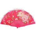 thumbnail image 1 of Vintage Lace Folding Peony Flower Pattern Portable Handheld Chinese Dance Summer Hand for Dance Photography And Events, 1 of 6