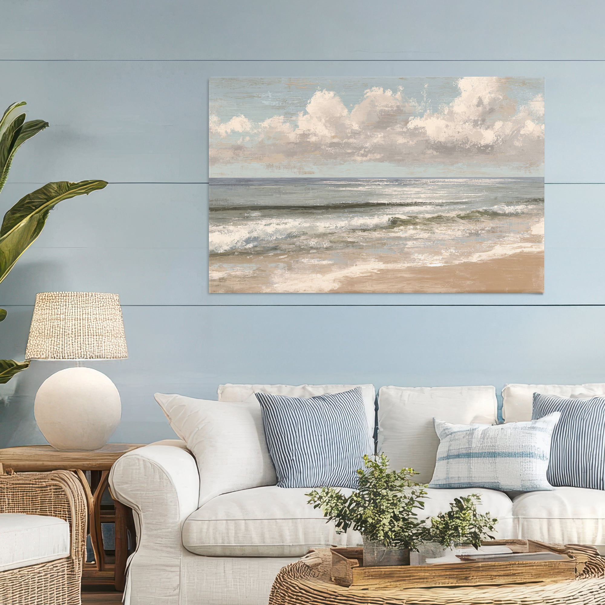 Stupell Industries Distressed Beach Horizon Canvas Wall Art, design by Jacky Ngan