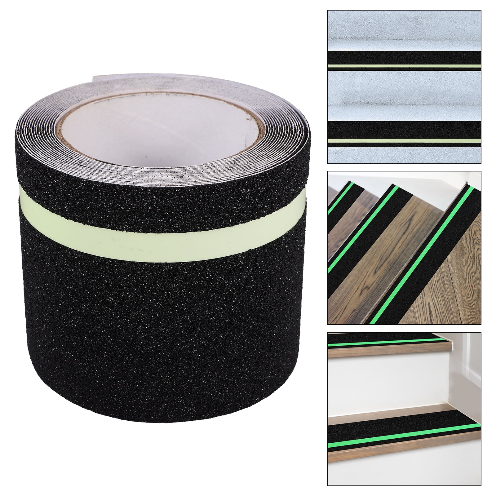ETEREAUTY Outdoor Non Slip Stair Treads Anti Slip Tape Black for General Users 1 Roll