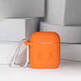 thumbnail image 2 of Miami Hurricanes Engraved Silicone Case Cover Compatible with Apple AirPods Gen 1 & 2 (Orange) by Affinity Bands, 2 of 4