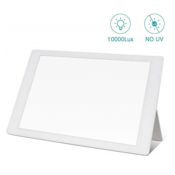 SkyGenius Light Therapy Lamp 10000 Lux UV-Free Bright White Desk Lamp