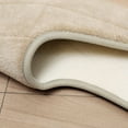 thumbnail image 4 of Tkrady Memory Foam Toilet Bath Mat U-Shaped, Soft and Comfortable, Commode Contour Rug, Non-Slip, Thick, Super Water Absorption, Machine Wash and Easier to Dry for Bathroom, 24 X 20 Inches, Grey, 4 of 6