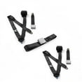 thumbnail image 1 of Black Retractable Bench Seat Belt Kit for 1968-1972 Chevy Chevelle Airplane 3 Point - 3 Belts, 1 of 1