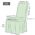 thumbnail image 3 of Dining Room Chair Covers with Skirt,Set of 4 Stretch Thicken Chair Slipcovers Universal Removable Washable Jacquard Chair Protector for Wedding Banquet Party-2-yellow, 3 of 8