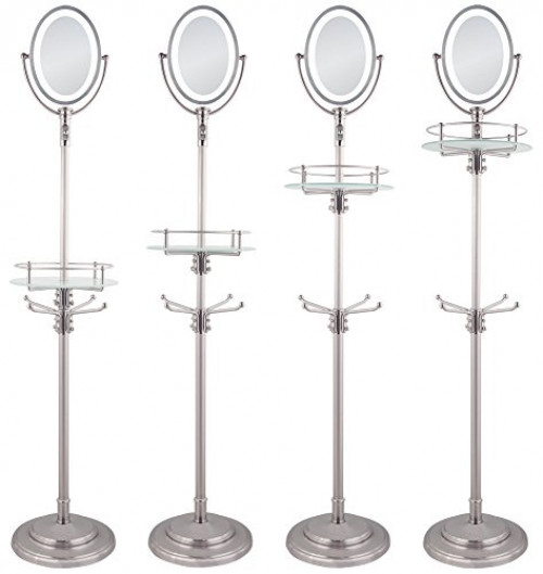 Zadro Cordless Led Lighted Adjustable Height Floor Stand Mirror Off 73 Gmcanantnag Net Zadro Cordless Led Lighted Adjustable, Floor Stand Mirror Adjustable