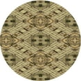 thumbnail image 1 of Ahgly Company Machine Washable Indoor Square Transitional Red Brown Area Rugs, 3' Square, 1 of 7