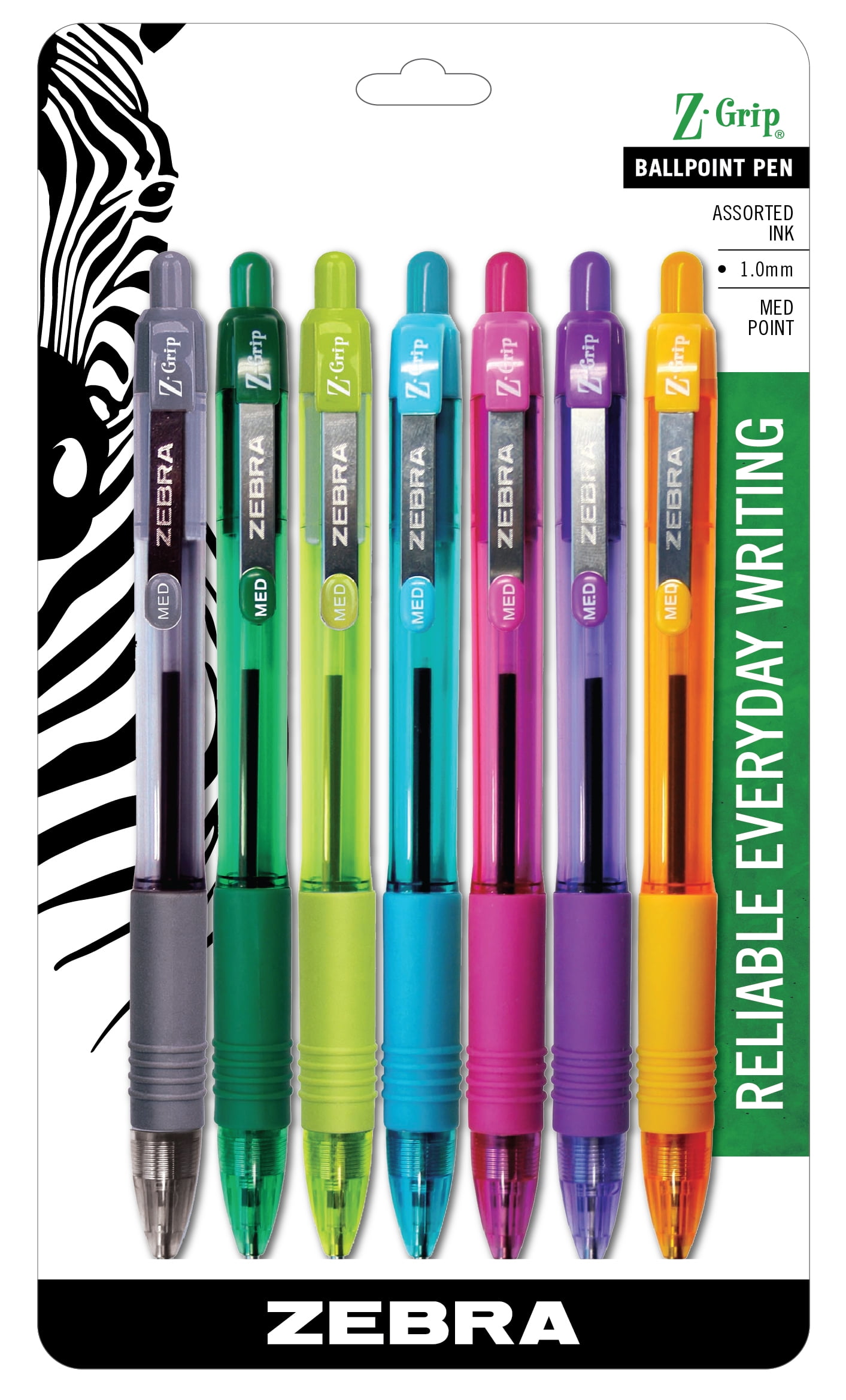 Zebra Z-grip Rt Asst 7pk