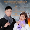 thumbnail image 3 of Bufanda calefactora USB, bufanda calefactora eléctrica para hombres y mujeres, impermeable, con control de temperatura inteligente de tres velocidades, 80 cm de largo, 3 of 6