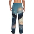 thumbnail image 3 of Daiia Dancing Whale Men's Sleep Pant with Pockets and Drawstring,Pajama Pants-Medium, 3 of 9