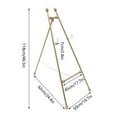 thumbnail image 3 of Miumaeov 2pcs Adjustable Wedding Easel Stand Poster Display Stand Metal Floor Mount Art Exhibitions Easel Stand Adjustable with Hook, 3 of 12