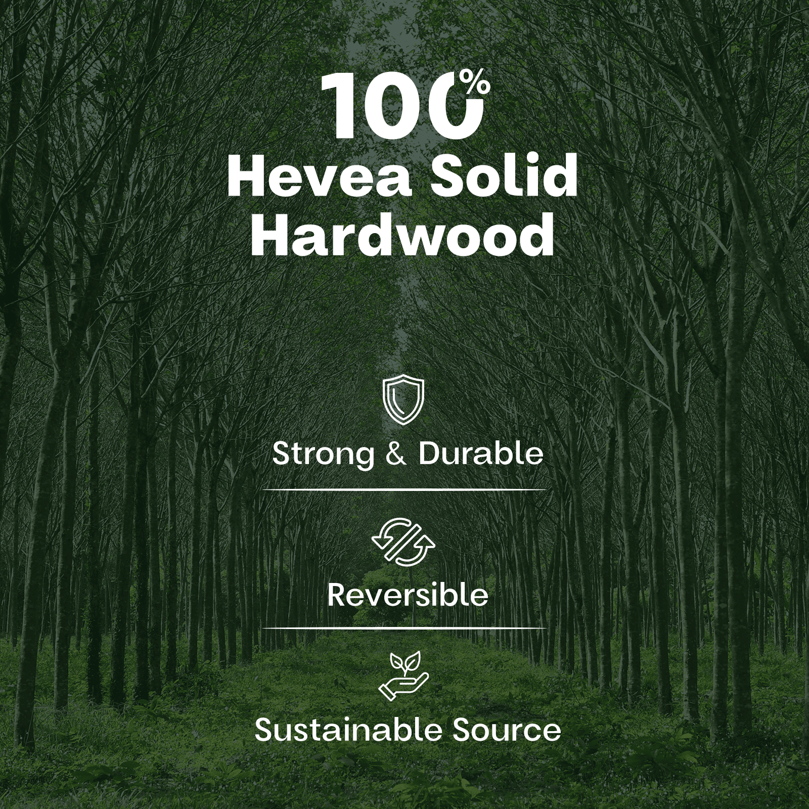 8ft. L x 25"W x 1.5" Thick - Unfinished Hevea Solid Hardwood Butcher Block Countertop
