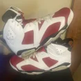 thumbnail image 3 of Ni-k-e Air Jordan 6 Retro Carmine CT8529-106 PreOwned Men’s Sneakers Rare Size 13 A42, 3 of 6