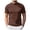 Brown, variant on Dagaeig Mock Neck T Shirts for Men Short Sleeve Mock Turtleneck Slim Fit Gym Lightweight Summer Golf Pullover Tops Undershirt