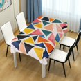 thumbnail image 4 of Yayeee Tablecloths 54" x 72" Rectangle Wrinkle Resistant Party Table Cover, Abstract Triangles, 4 of 8