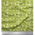 thumbnail image 1 of Soimoi Green Cotton Jersey Fabric Leopard,Ziraffe & Wild Animal Skin Print Fabric by The Yard 58 Inch Wide, 1 of 1