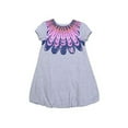 thumbnail image 3 of Kidsy Jupe à Bulles pour Filles Robe en Coton Péruvien &8211; Col Rond, Manches Courtes, Gris Chiné, 5, 3 of 4